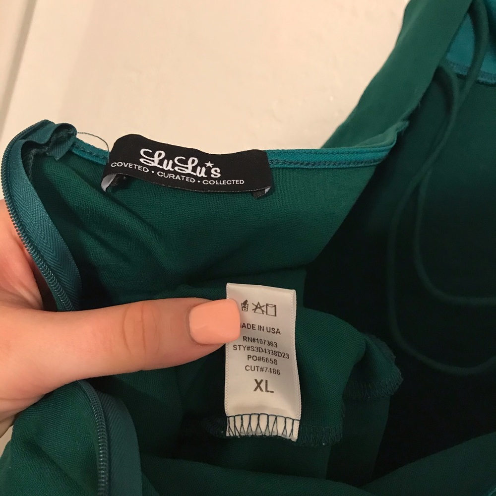 Green Lulus dress - Picture 4 of 4